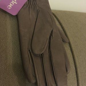 Grandoe Leather glove in Tan Medium size